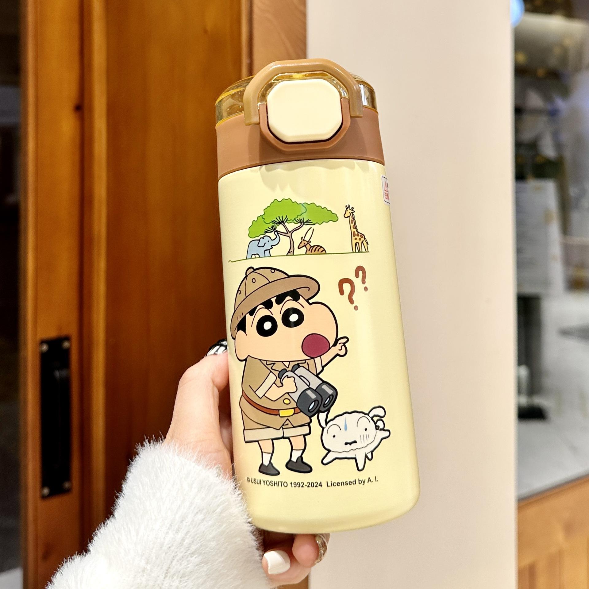 

Crayon Small New Изолированный Стакан для воды Новый Высокий Внешний Вид Уровень Для Девочек Студентов Портативный Стакан для воды с соломинкой для детей в школу 560ml