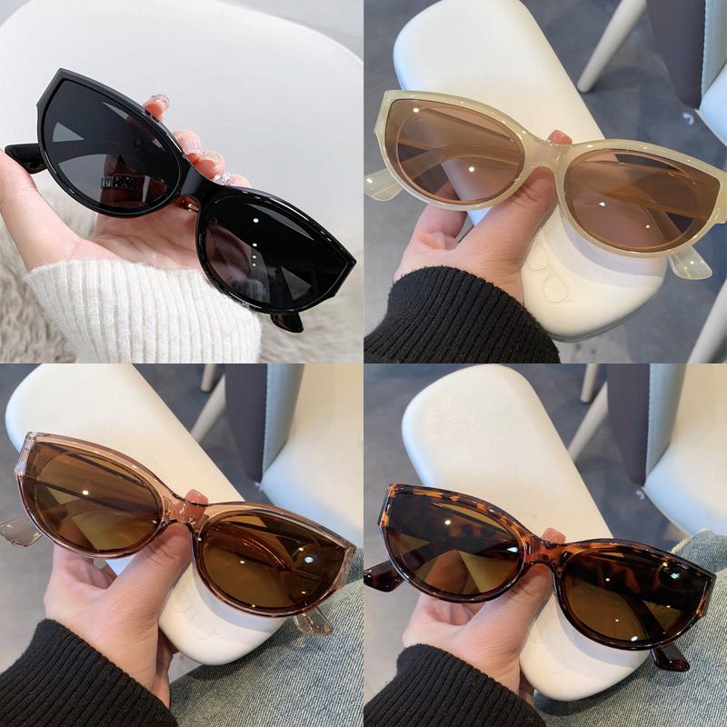 Protective Glasses 1/4pcs Fashion Small Cat Eye Sunglasses Vintage Brand Designer Sun Glasses Female Multi Color Eyewear UV400