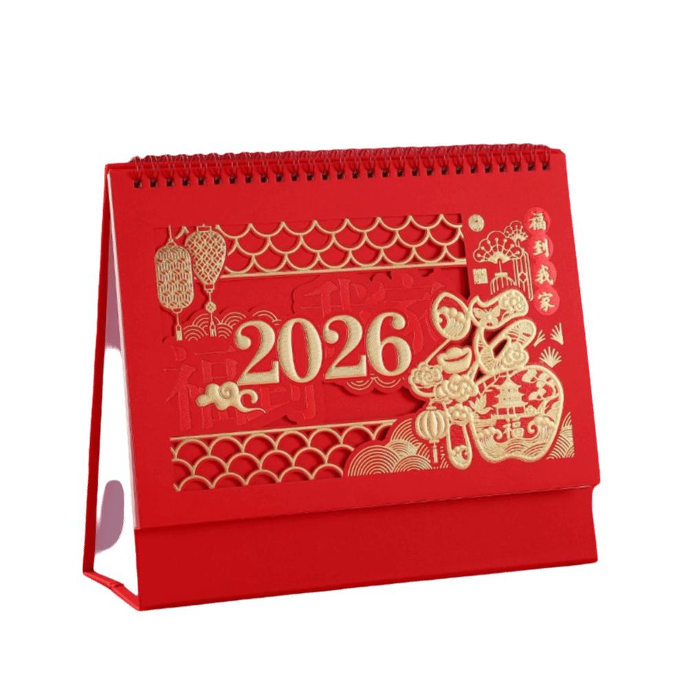 Zodiac Standing Flip Desk Calendar Traditional Desk Planner Festive Calendar Table Calendar  Office