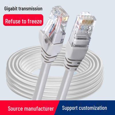 Câble Ethernet Gigabit Cat 6 de 1 mètre avec tête en cristal, cavalier réseau à paire torsadée à 8 cœurs.