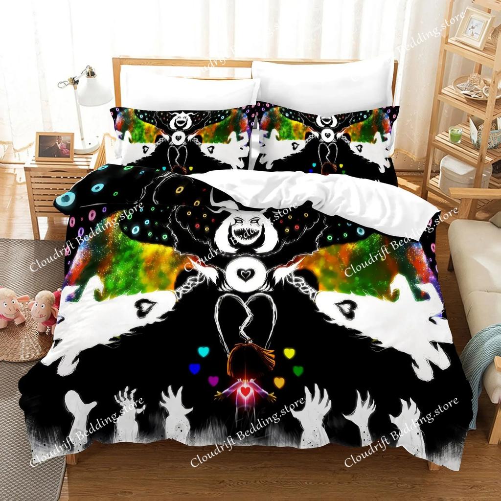 Games UNDERTALE Bedding Set Game Characters Print Duvet Cover Pillowcase Teenagers and Children Quilt Cover Various Sizes