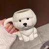 Bichon Puppy Ceramic Mug Cute Creative Funny Home Drinking Cup Office Coffee Cup Couple Cup