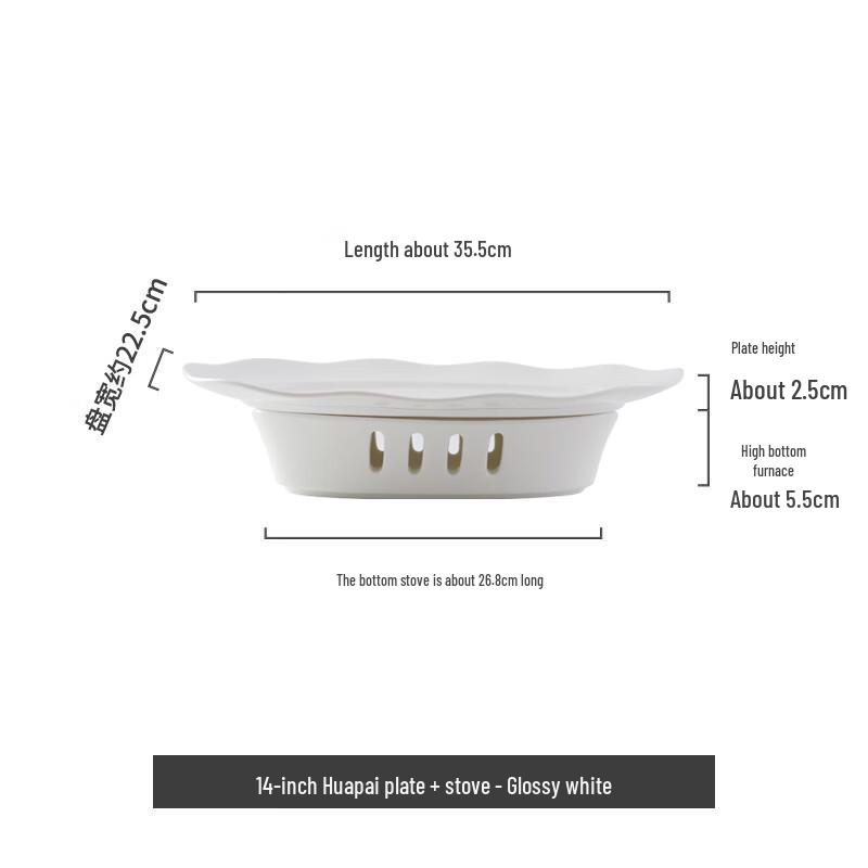 Nordic Ceramic Warming Serving Plates