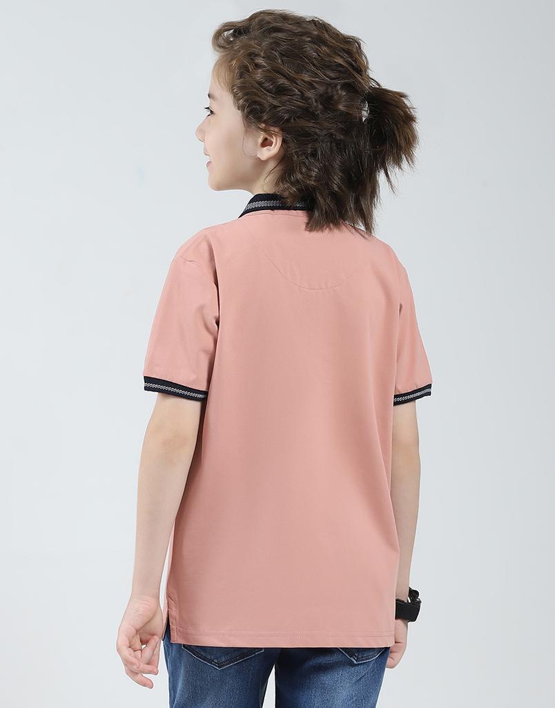 Monte Carlo Boys Printed Collar Neck Tshirt