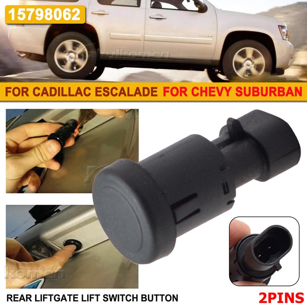 For Cadillac Escalade 2007-2014 For Chevy Tahoe GMC Yukon Car Rear Liftgate Window Lift Glass Release Switch Button 15798062