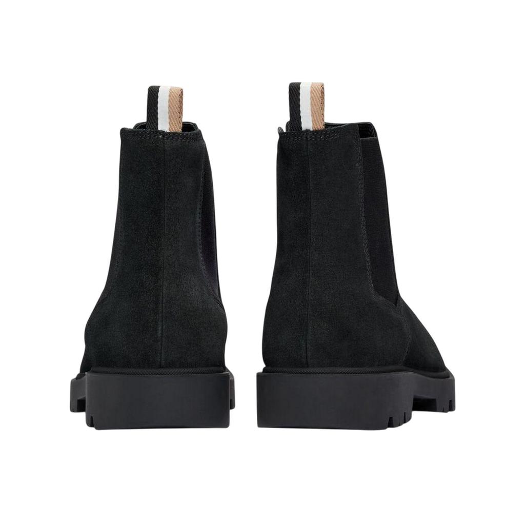 BOSS Herren Chelsea Boots aus Wildleder mit charakteristischem Streifenband
