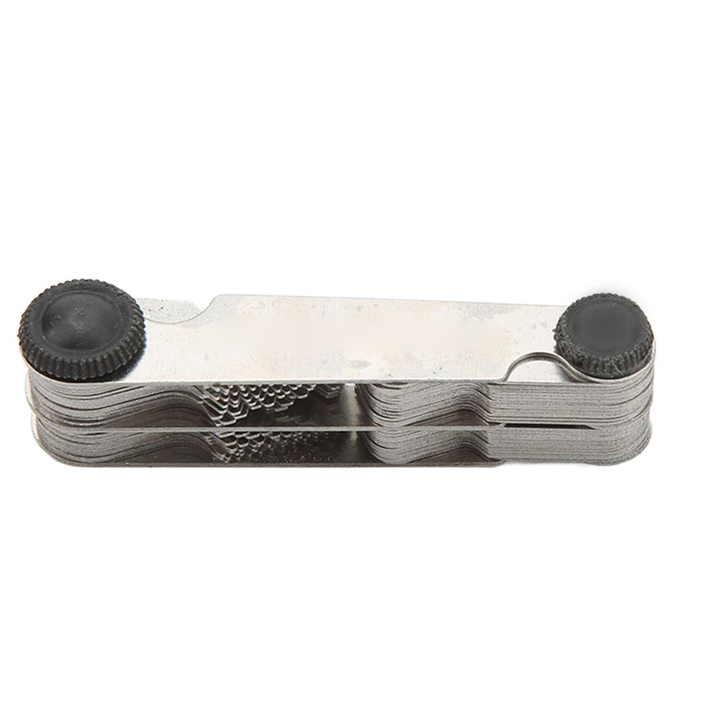 Guitar Thread Gauge Metal Metric Imperial 55 60 Degree Screw Pitch Measuring Tool