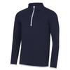 Just Cool Mens Plain Quarter Zip Sweatshirt