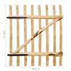 Vidaxl Wooden Gate, Hazel, 100X120 Cm