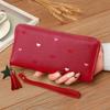 Korean Large Capacity Wallet Long Tassel Clutch Bag Ins Women's Long Wallet  Students
