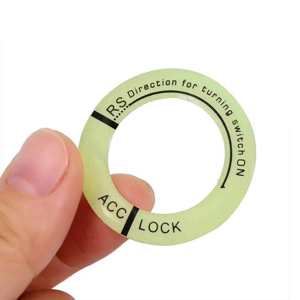 Car, Motorcycle, Glow In The Dark Ignition Key Ring, Pedal, Electric Vehicle Sticker, Personalized Modification Decoration, Car Film