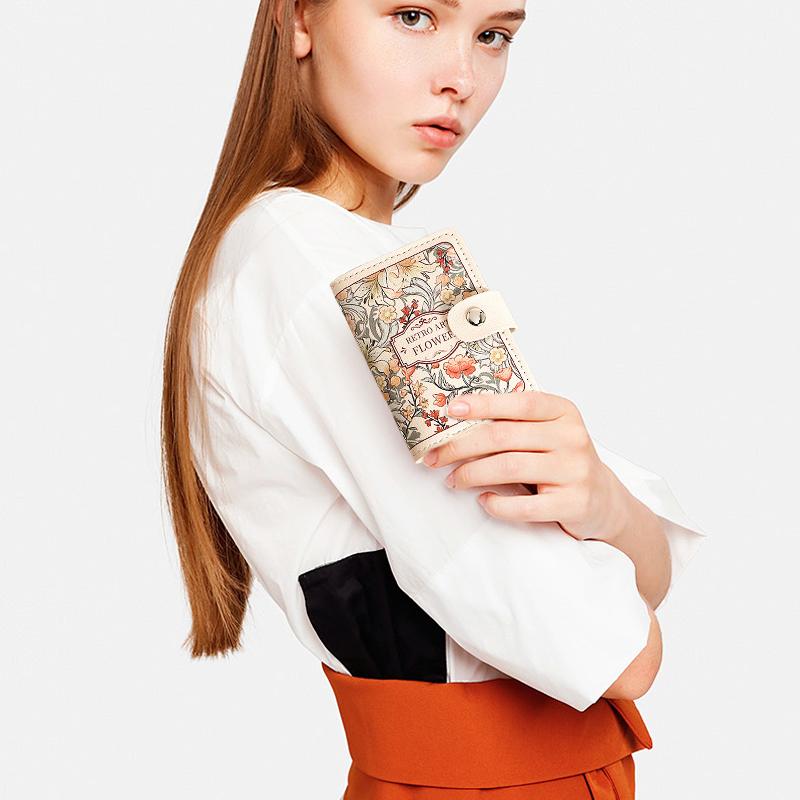 Mehrfachkartenfach elegant Kreditkarte floral Damen neue Kartentasche 11,5*7,5cm