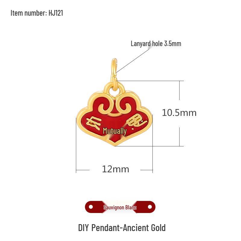 Ancient Gold Sand Cloisonné Beads for DIY Jewelry: Small Drop Pendant Necklace & Bracelet Accessories