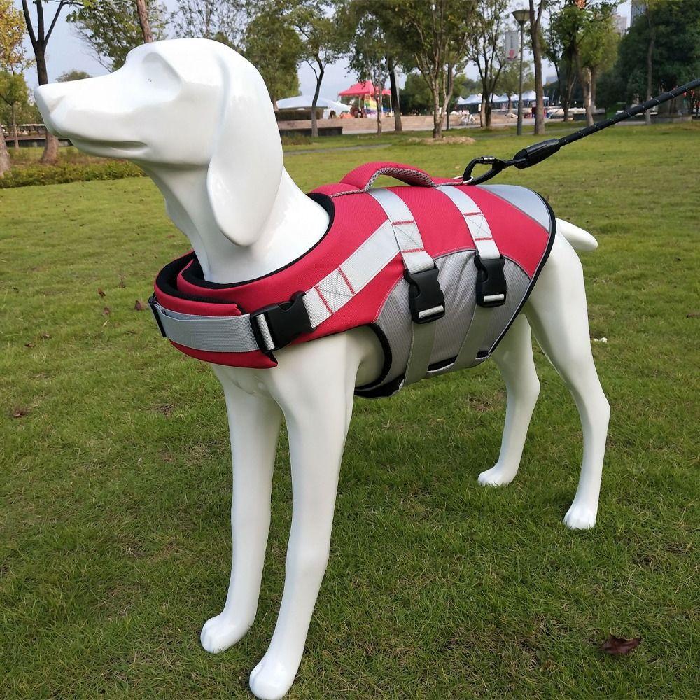 Adjustable Dog Life Jacket Reflective Dog Swimsuit Pet Supplies Pet Safety Vest  Spring/Summer