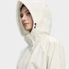 Fila White Fashionable Personality Simple Classic Retro Sports Casual Versatile Comfortable Hooded Loose Woven Jacket Women Jackets F11W613701FIV