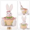 Candy Basket with Lovely Rabbit Pattern Holiday Decoration Perfect Gift Box for Easter Celebrations Candy Storage Hamper