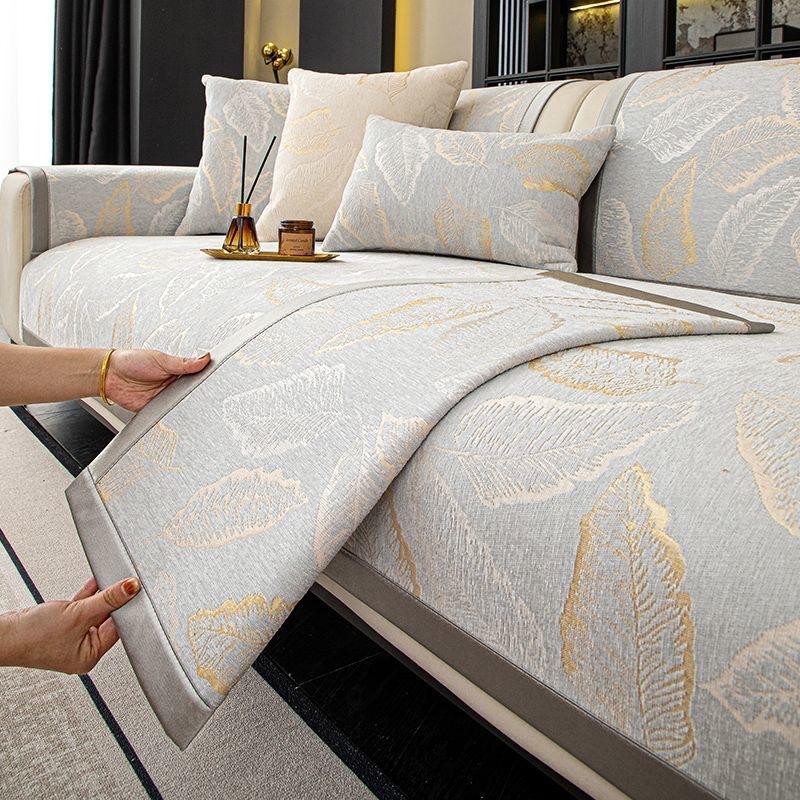 New Leather Special Sofa Cushion Simple Light Luxury High Sense Four Seasons Universal Non-Slip Cover