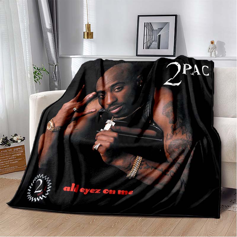 Rapper Eminem Tupac 2pac Hip-Hop Musica Rap God Coperta, Morbida Coperta Plaid per Casa Camera da Letto Letto Divano Picnic Viaggio Copertura Regalo