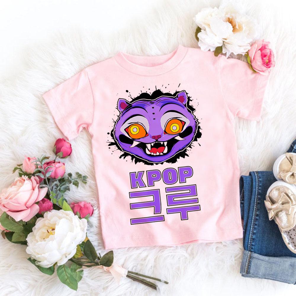 Kids' T-shirt K-Pop 'Demon Slayer' Print 2025 Movie Crew Neck Girls' Cartoon Short Sleeve Summer Baby Fashion Casual Top