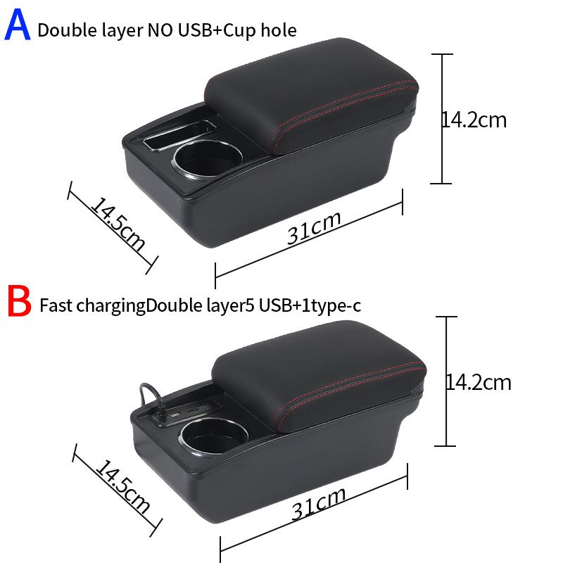 For Citroen Berlingo Armrest Box For Peugeot Partner Tepee Car Armrest Box Dedicated Retrofit Storage Box Car Accessories