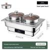 Stainless Steel Self-Serve Buffet Warmer with Transparent Flip-Top for Restaurants & Hotels