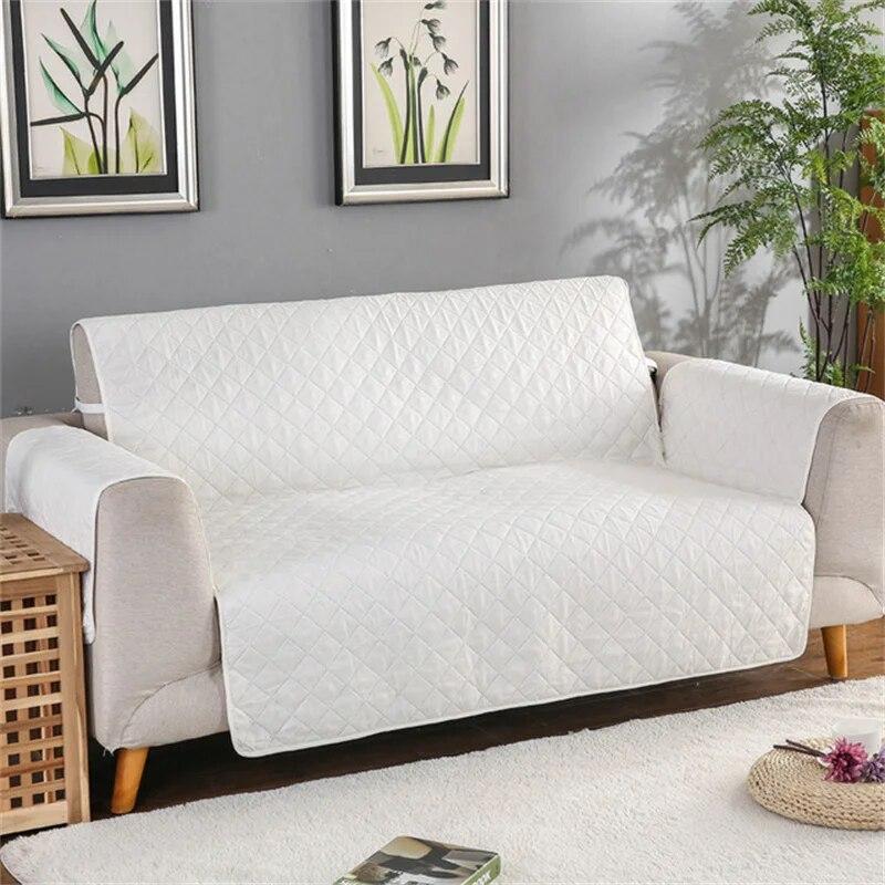 1/2/3 Seater Sofa Cover Mat for Pets Kids Sofa Armchair Covers Non-Slip Anti-Dust Cat Scratches Single Seat Slipcovers Protector