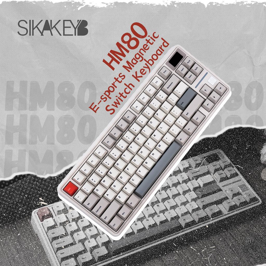 Sikakeyb Hm80 Magnetic Switch Mechanical Keyboard Wired Gaming Keyboard Magnetic Jade Pro Switch Hall Effect 8k Custom Keyboards