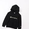 Parka Çocuk Uzun Kollu Pamuklu ABD Script Logo Kapşonlu Sweatshirt Temel Siyah [Şampiyon] 100% CK-Y103