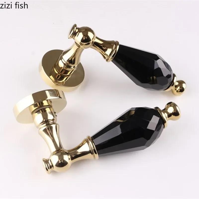 Metal Ceramic Indoor Door Lock Silent Lock Safety Split Locks Magnetic Lock Door Handle Door Furniture Hardware Accessories Tool