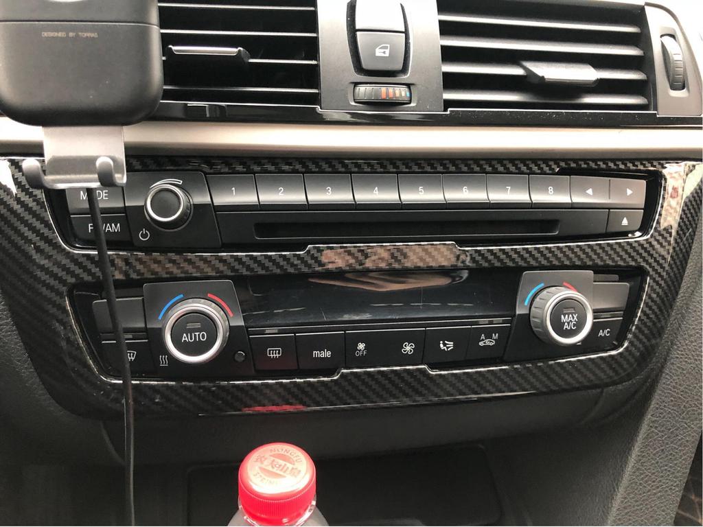 BMW 3 & 4 Series F30 GT Center Console Air Conditioning Panel Carbon Fiber Trim