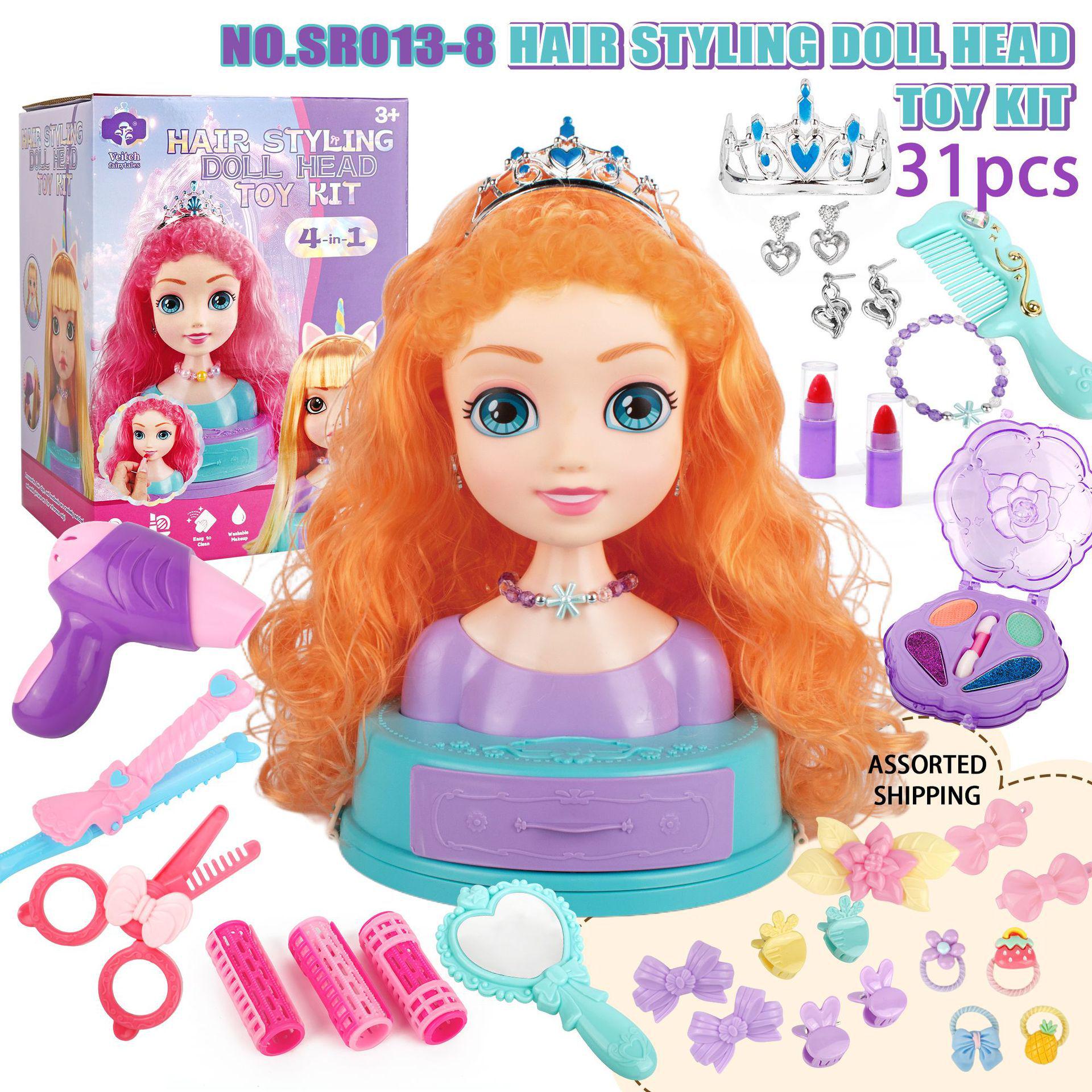 Princess Barbie Hairdresser Play Set: Hair Cutting, Braiding, Makeup for Kids