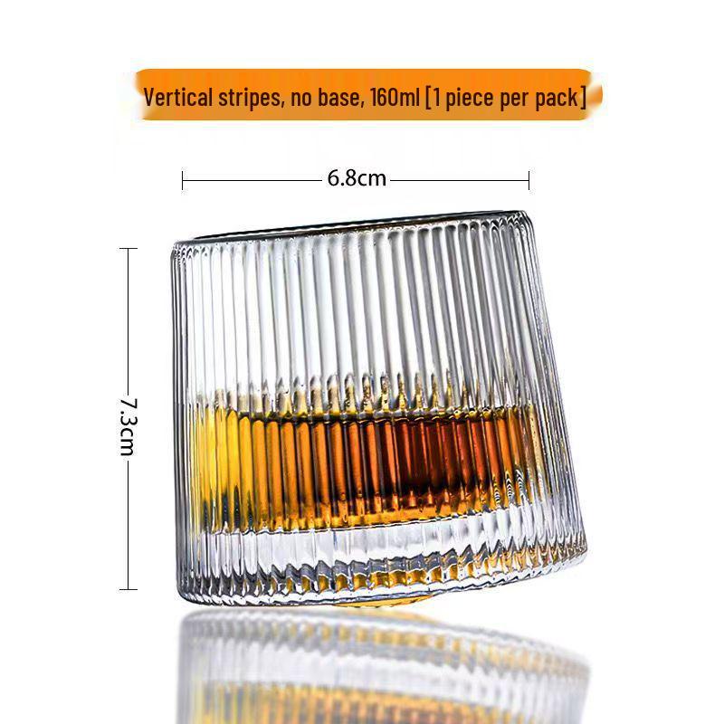 Double-Layer Chilled Glass Cup for Whiskey, Beer, Cocktails, and Cold Drinks