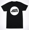 Arctic Monkeys Bílé Kruhové Logo Tričko Indie Rocková Kapela Grafika Černé Tričko