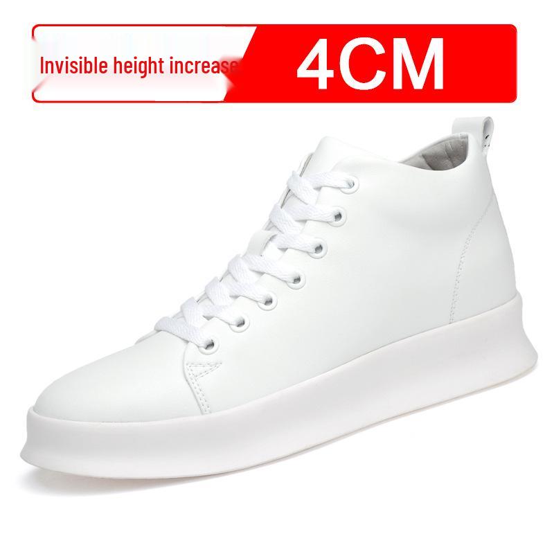 Summer Fashion 8CM Height Boost Men's Hidden Heel Korean Style British Trend Casual Skate Shoes