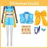 One Piece Nami Cosplay Costume ფერადი უმკლავო კაბა ჰელოუინის ანიმე ფანებისთვის