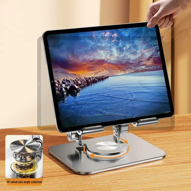 Adjustable 360° Rotating Aluminum Tablet & Phone Stand