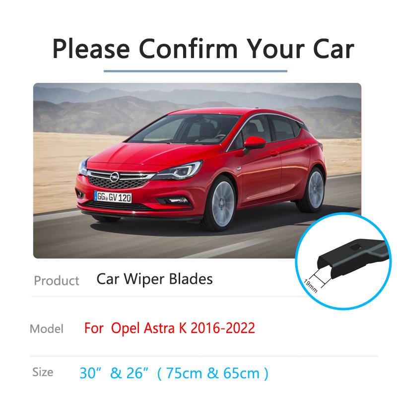 For Opel Astra K B16 Vauxhall Holden Buick Verano Hatchback/GS 2016~2022 Front Wiper Blades Windshield Windscreen Car