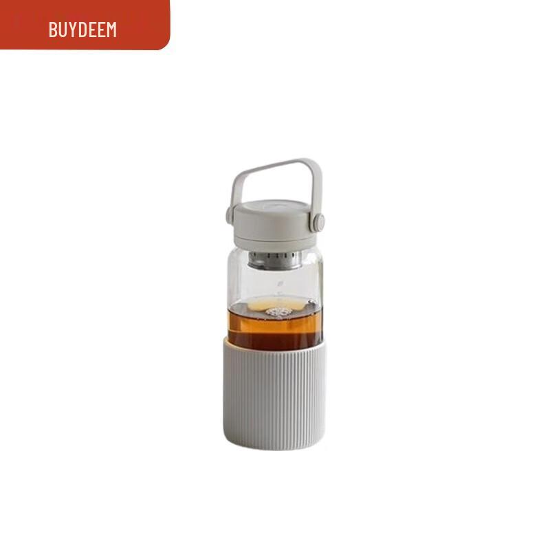Buydeem Portable Tea Infuser Glass Cup 470ml