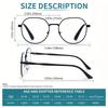 2 Piece Set of Oval Neutral Retro Fashion Reading Glasses Perfect Combination of Computer and Glasses Frame Degree+1.0 To+4.0