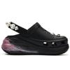 Crocs Crush Clog ADCDAVINCI Custom, Tahiti Clogs Unisex Black Pink