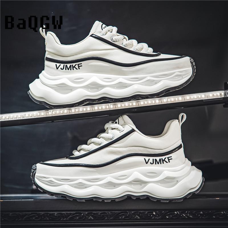 Fashion Designer Men's Sports Shoes Breathable Comfortable Casual Height Increased Platform Shoes Non-slip Thick-soled Chunky Sneakers