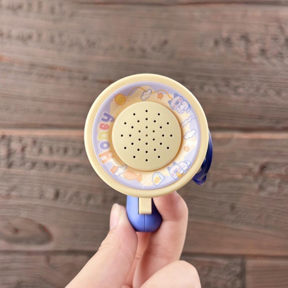 Cartoon Bear Recording Speaker Music Keychain Decompression Handheld Speakers  Friend Gift