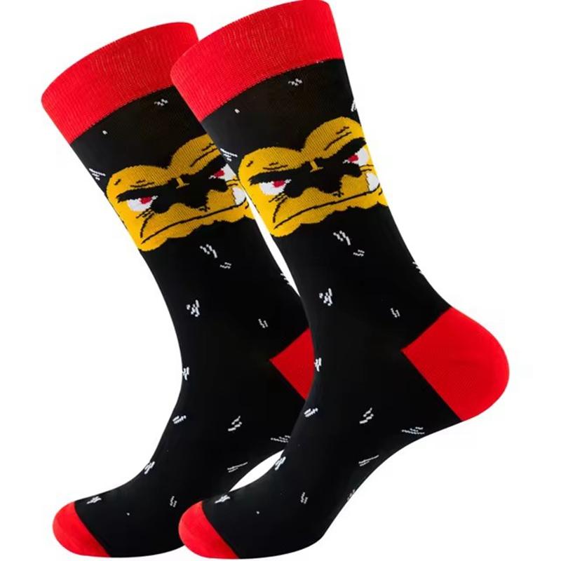 AB New Fashion Socks for Men and Women Colorful Cartoon Animal Cotton Sock Hip Hop Funny Plant Mushroom Bird Stocking