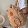 Autumn Winter Cute Capybara Plush Backpack for Women 2024 New Student Commuter Bag Niche Versatile Backpack