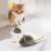 2PCS Bite-resistant Simulation Mouse Toy Automatic Squeaky Cat Teaser Wand  Cat Exercise