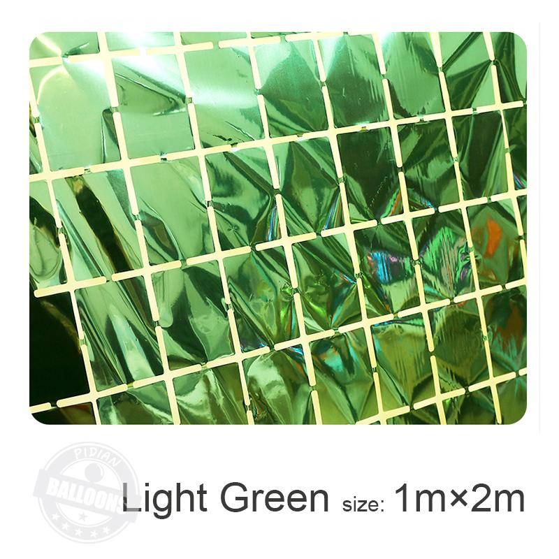 1M×2M Bright Square Rain Curtain Party Wedding Birthday Background Wall Decoration Parti Decor Gold Silver Green Rain Curtain