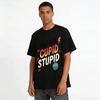 Just Call Cupid Stupid Graphic Print Casual Top Pure cotton T-shirt