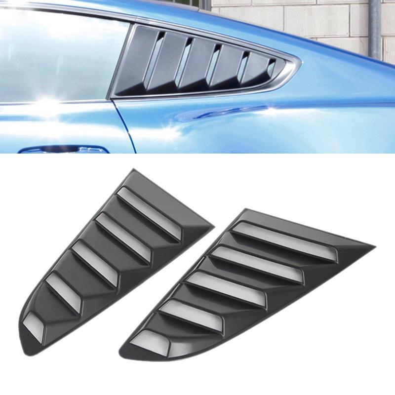 Hintere Seitenfenster-Jalousien Sonnenschutzabdeckung für Mustang 2015-2021
