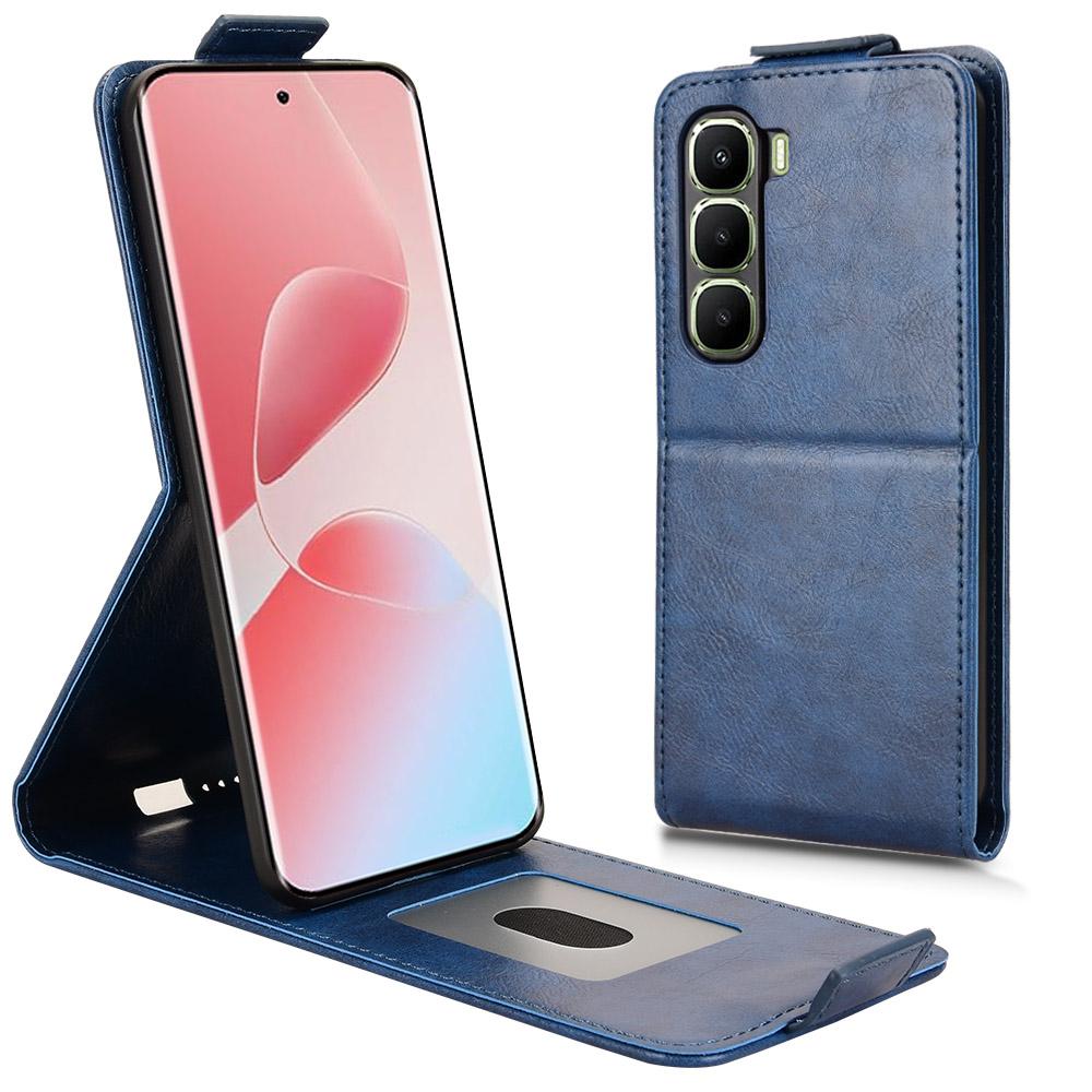 Pour Infinix Hot 60 Pro+ 4G Étui Support Fermoir Magnétique Rabat Vertical Cuir Housse de Téléphone avec Porte-Cartes