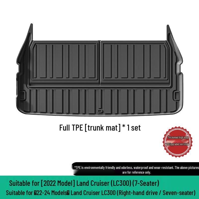 Custom-Fit TPE Floor Mats for Toyota Land Cruiser LC300 (2022 Model)